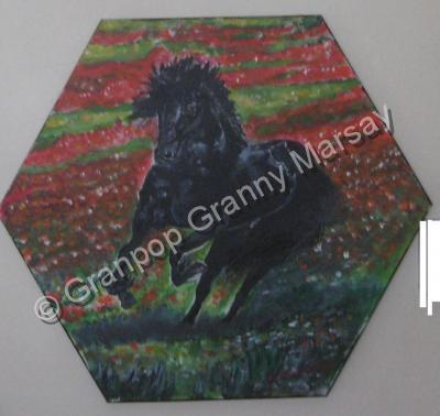 Mystical Original Artwork - Poppy Spirit - Acrylic