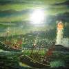 Scarborough Fishing - Oil Paintings - By Granpop Granny Marsay, Painted From Old Photo Painting Artist