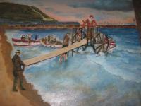 Modernised From Old Town Photo - Old Scarborough - Acrylic