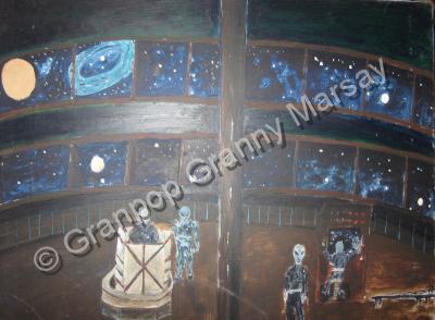 Folk Art - Have They Landed - Acrylic