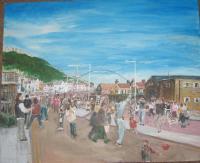 Folk Art - Shrove Tuesday On The Sands - Acrylic