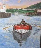 Modernised From Old Town Photo - Scarborough Fisherman - Acrylic