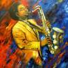 Color Of Jazz - Oil On Canvas Paintings - By Sabaiporn Wonganu, Abstract Painting Artist