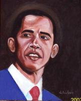 President Obama - Giclee Print Paintings - By John Lane, Realism Painting Artist