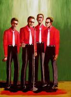 Gospel Quartet - Giclee Print Paintings - By John Lane, Realism Painting Artist