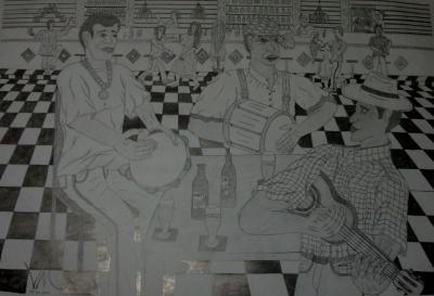 Galeria Mr Venture - Obra Roda De Samba - Arte Contempornea