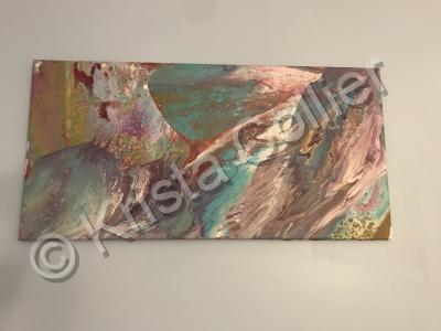 Silicone Acrylic Pouring - Acrylic Pour 1 - Pouring