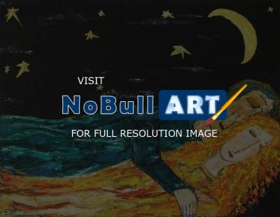 Elin Bogomolnik Gallery - Romantic Night Oil Painting Bogomolnik - Oil Painting On Canvas