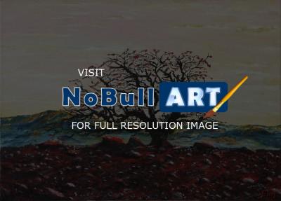 Elin Bogomolnik Landscapes - Tree In The Desert Oil Painting Bogomolbik - Oil Painting On Canvas