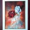 Ruze - Oil On Canvas Paintings - By Gordana Terecki, Flowers Painting Artist