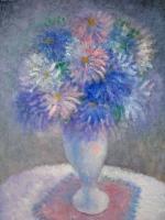 Still Life - Aster - Oil On Canvas