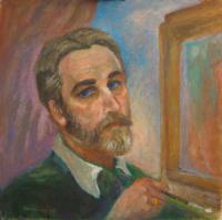 Portrait - Painter - Oil On Canvas