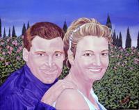 Katie And Jason - Oil On Canvas Paintings - By Cecil Williams, Realism Painting Artist