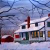 Michigan Winter 5 Sold - Oil On Canvas Paintings - By Cecil Williams, Realism Painting Artist