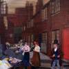 Dickens London Wash Day - Oil On Canvas Paintings - By Cecil Williams, Realism Painting Artist