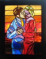 Hot And Cold In Glass - Stained Glass Glasswork - By Cecil Williams, Realism Glasswork Artist