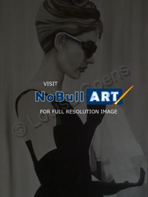 Free Style - Audrey Hepburn - Oil On Canvas