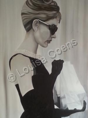 Free Style - Audrey Hepburn - Oil On Canvas