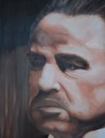 Marlon Brando - Oil On Canvas Paintings - By Louisa Coens, Real Painting Artist