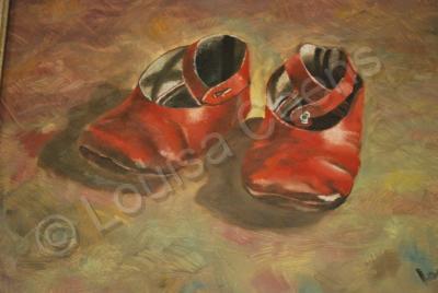 Free Style - Baby Shoe - Oil On Canvas