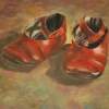 Baby Shoe - Oil On Canvas Paintings - By Louisa Coens, Real Painting Artist