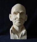 Ingmar Bergman - Photos Sculptures - By Istvan Lenard, Natural Sculpture Artist