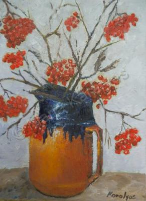 Still Life - Still Life With Red Fruits - Oil On Canvas