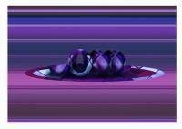 Pruple Berries - Print On Canvas Digital - By Lee Glover, Geometeric Digital Digital Artist