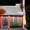 Trinity Church Birdhouse Sideview - Wood And Paint Woodwork - By Sherry Dinkins, Handbuilt Woodwork Artist