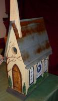 Church Birdhouse Window Images - Wood And Paint Woodwork - By Sherry Dinkins, Handbuilt Woodwork Artist