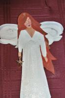 Guardian Angels  Personalized - Wood And Paint Woodwork - By Sherry Dinkins, Handbuilt Woodwork Artist