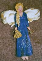 Guardian Angels Personalized - Wood And Paint Woodwork - By Sherry Dinkins, Handbuilt Woodwork Artist