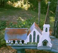 Birdhouses - Custom Church - Wood And Paint