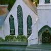 Custom Church Close-Up - Wood And Paint Woodwork - By Sherry Dinkins, Handbuilt Woodwork Artist