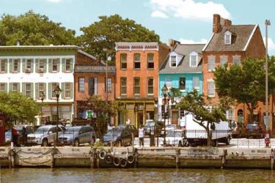 Baltimore-Fells Point - Fells Point Row - Giclee Print