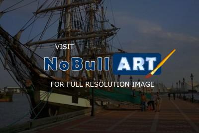Baltimore-Fells Point - Tall Ship Anchored In Fells Point - Giclee Print