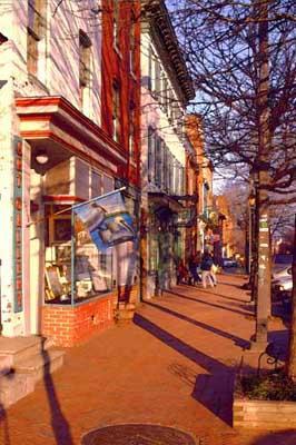 Baltimore-Fells Point - Thames Street In Fells Point Baltimore - Giclee Print