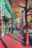 Baltimore-Fells Point - Thames Street With Tree Fx - Giclee Print