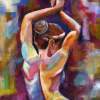 Aura Dancer - Acrylic On Canvas Paintings - By Jorge Namerow, Nude Figure Painting Artist