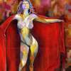 Unveil - Acrylic On Canvas Paintings - By Jorge Namerow, Nude Figure Painting Artist