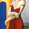 San Sebastina Girl - Acrylic On Canvas Paintings - By Jorge Namerow, Nude Figure Painting Artist