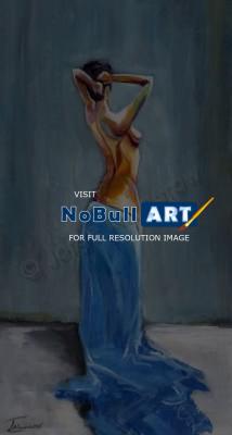 Jjnamerow - Blue - Acrylic On Canvas