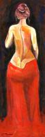 First Glance - Acrylic On Canvas Paintings - By Jorge Namerow, Nude Figure Painting Artist