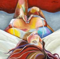 Emaerging By Jnamerow - Acrylic On Canvas Paintings - By Jorge Namerow, Nude Figure Painting Artist