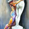 Soulmate By Jnamerow - Acrylic On Canvas Paintings - By Jorge Namerow, Nude Figure Painting Artist