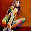 Houston - Acrylic On Canvas Paintings - By Jorge Namerow, Nude Figure Painting Artist