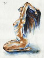 Alive - Water Colors Paintings - By Jorge Namerow, Figurative Painting Artist