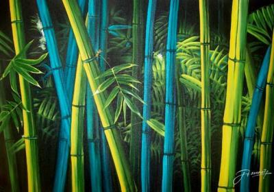 Creative Scapes - Bambooscape - Acrylic On Canvas