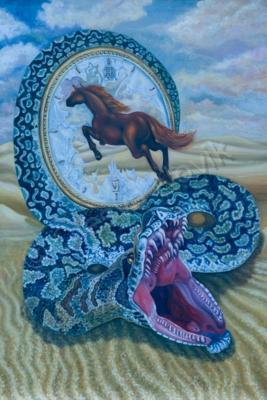 My Surrealism - Rings Of The Time - Cavnas Oil