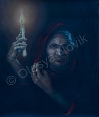 My Surrealism - Old Woman - Cavnas Oil